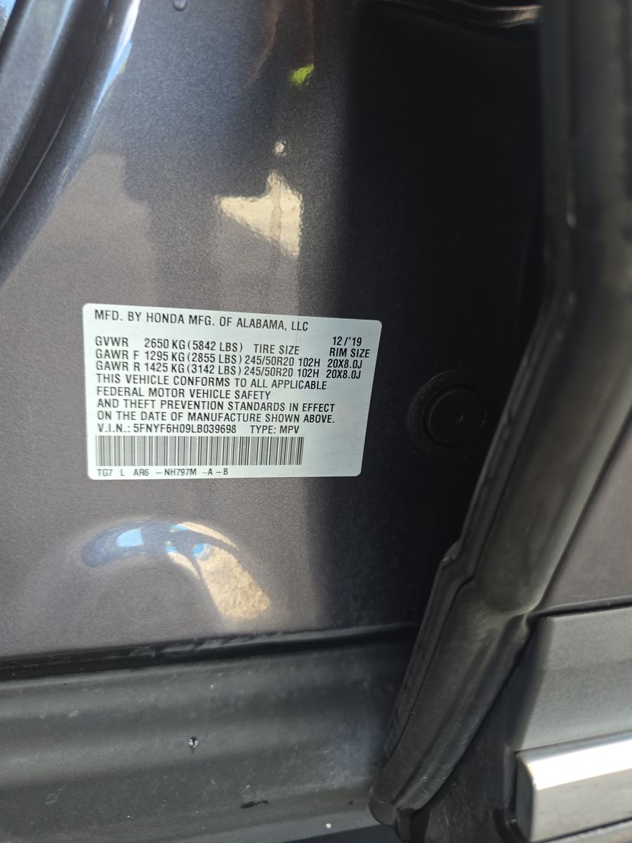 2020 Honda Pilot Elite AWD