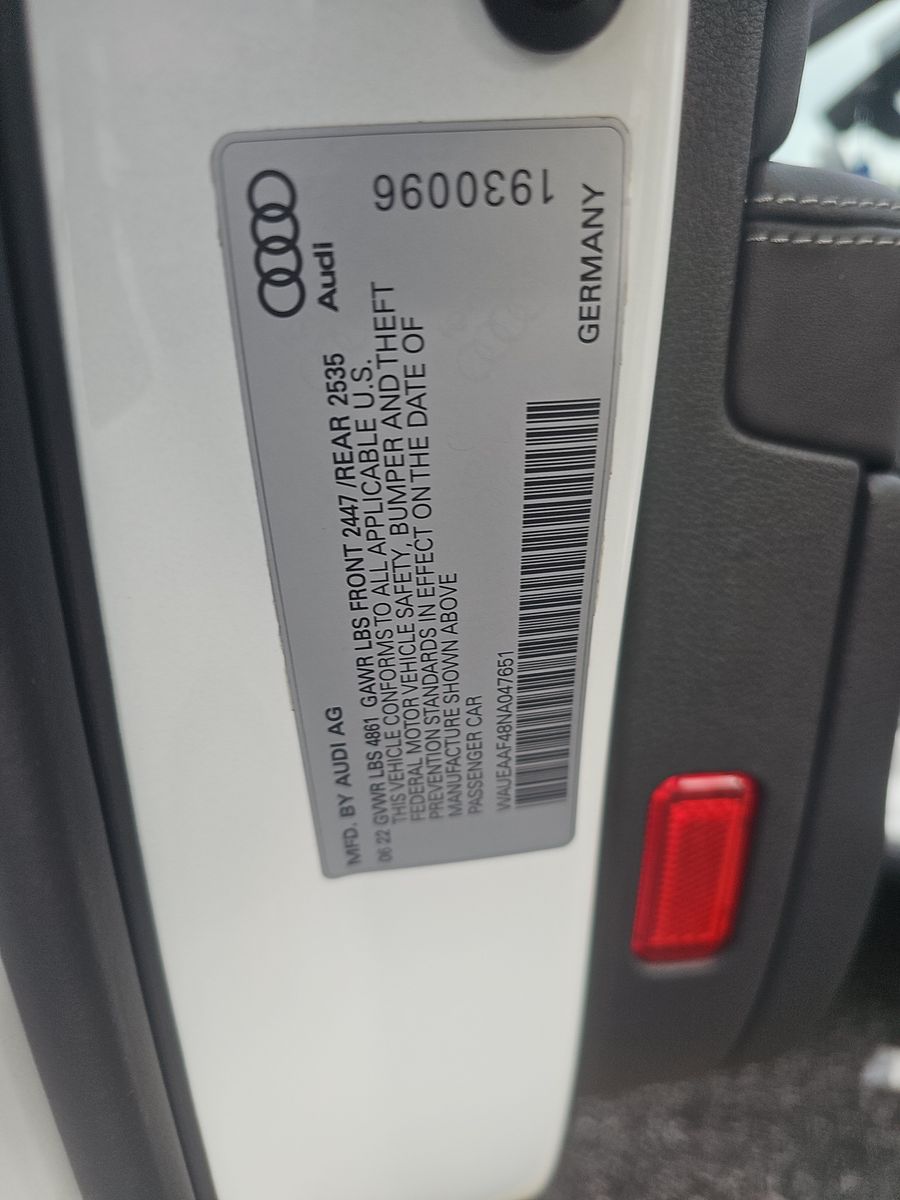 2022 Audi A4 S line Premium Plus AWD