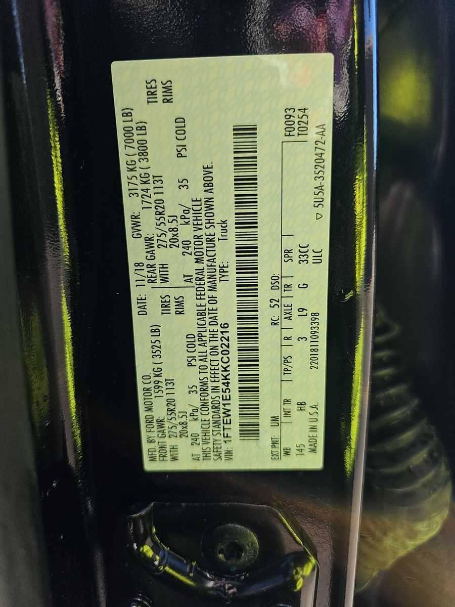 2019 Ford F-150 Lariat AWD