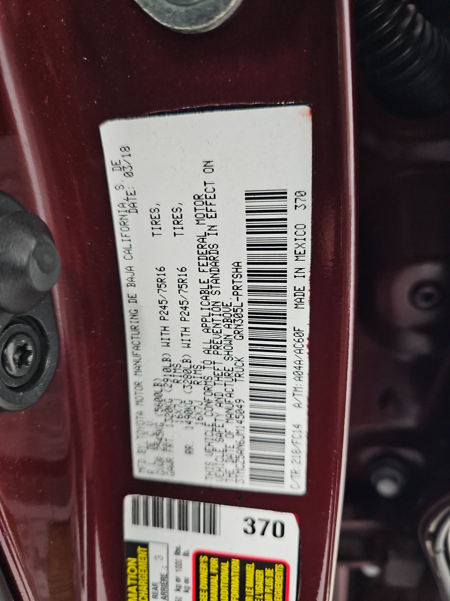 2018 Toyota Tacoma SR5 AWD