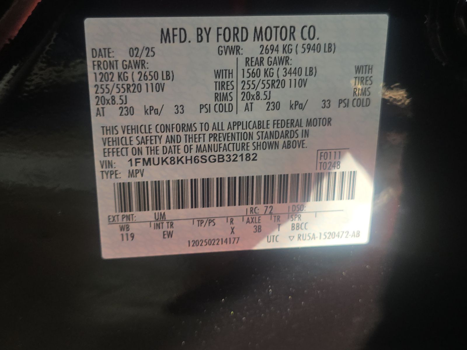 2025 Ford Explorer ST-Line AWD