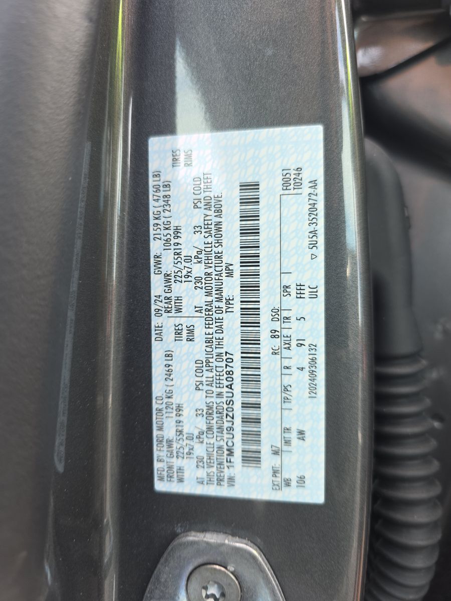 2025 Ford Escape Hybrid Platinum AWD