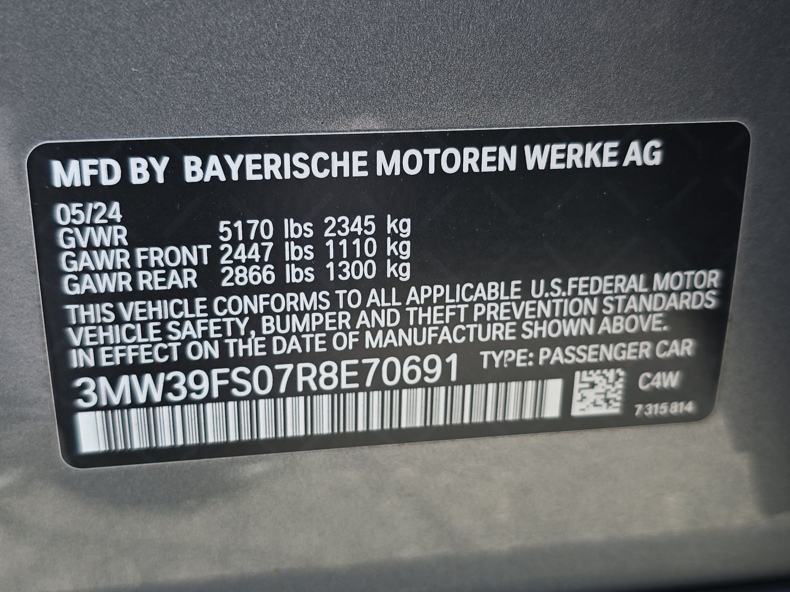 2024 BMW 3 Series 330e xDrive AWD