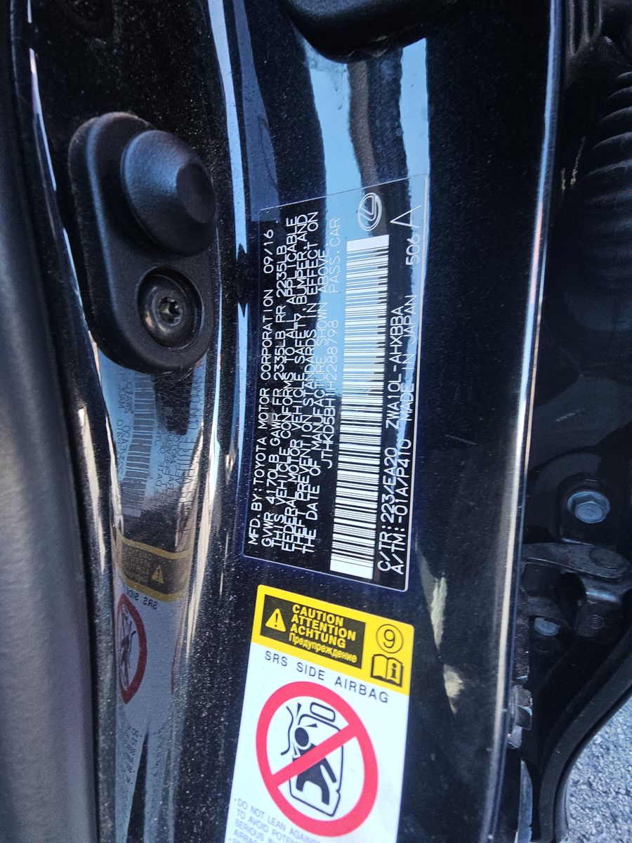 2017 Lexus CT CT 200h F SPORT FWD