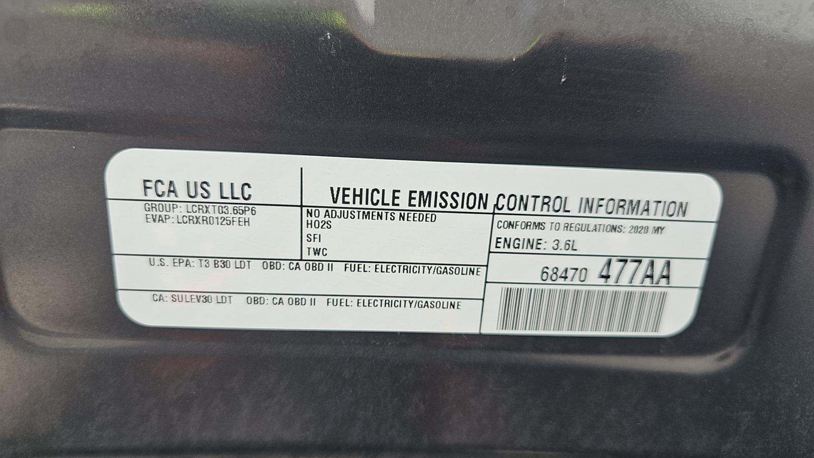 2020 Chrysler Pacifica Hybrid Limited FWD