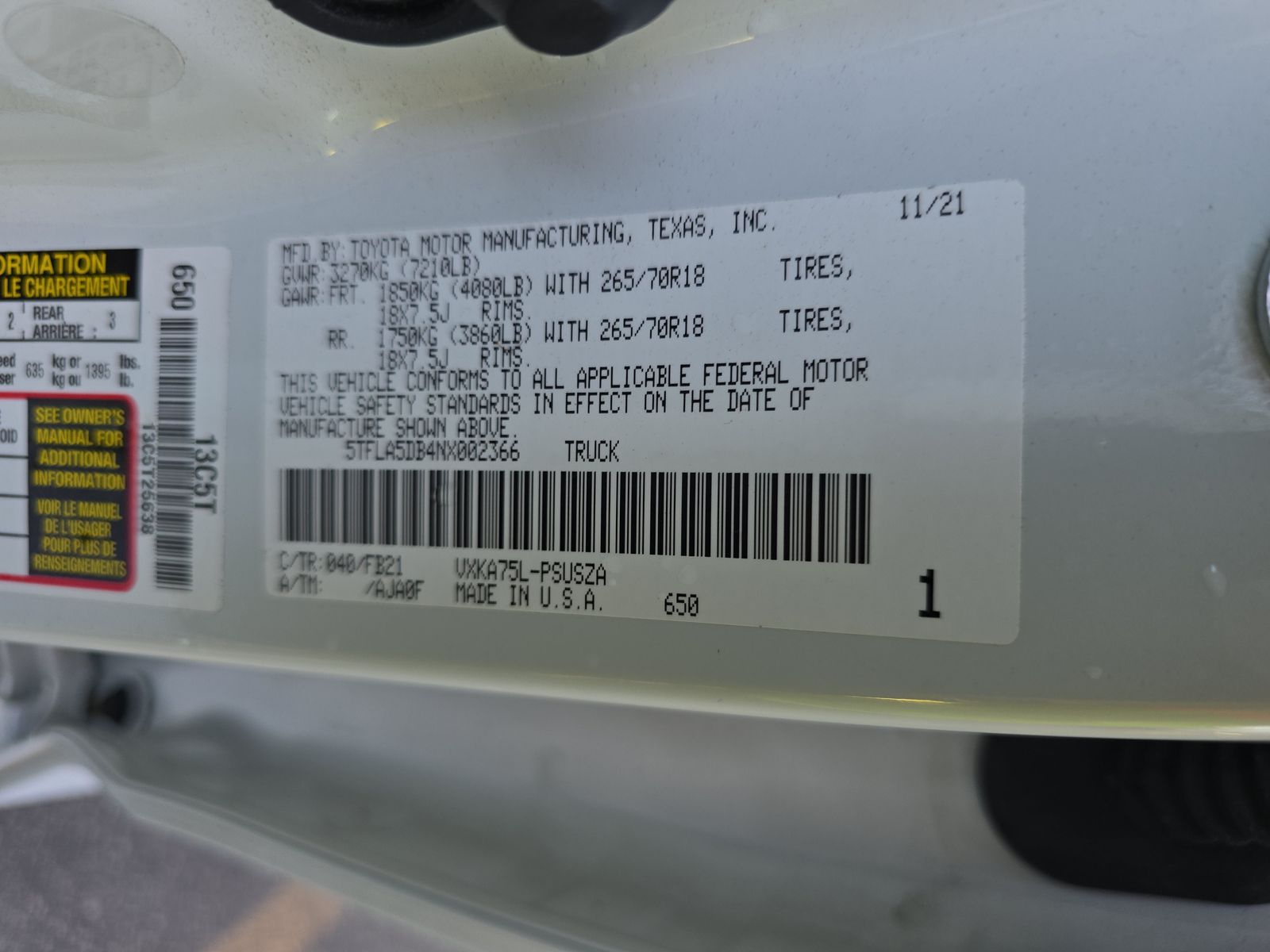 2022 Toyota Tundra SR5 AWD