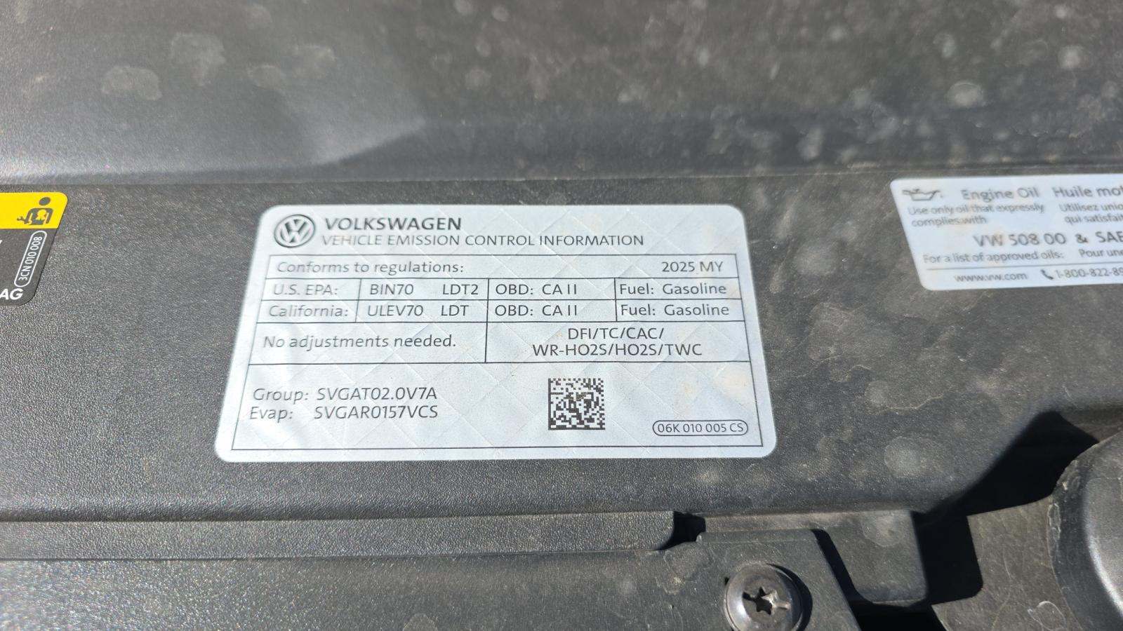 2025 Volkswagen Atlas 2.0T Peak Edition AWD