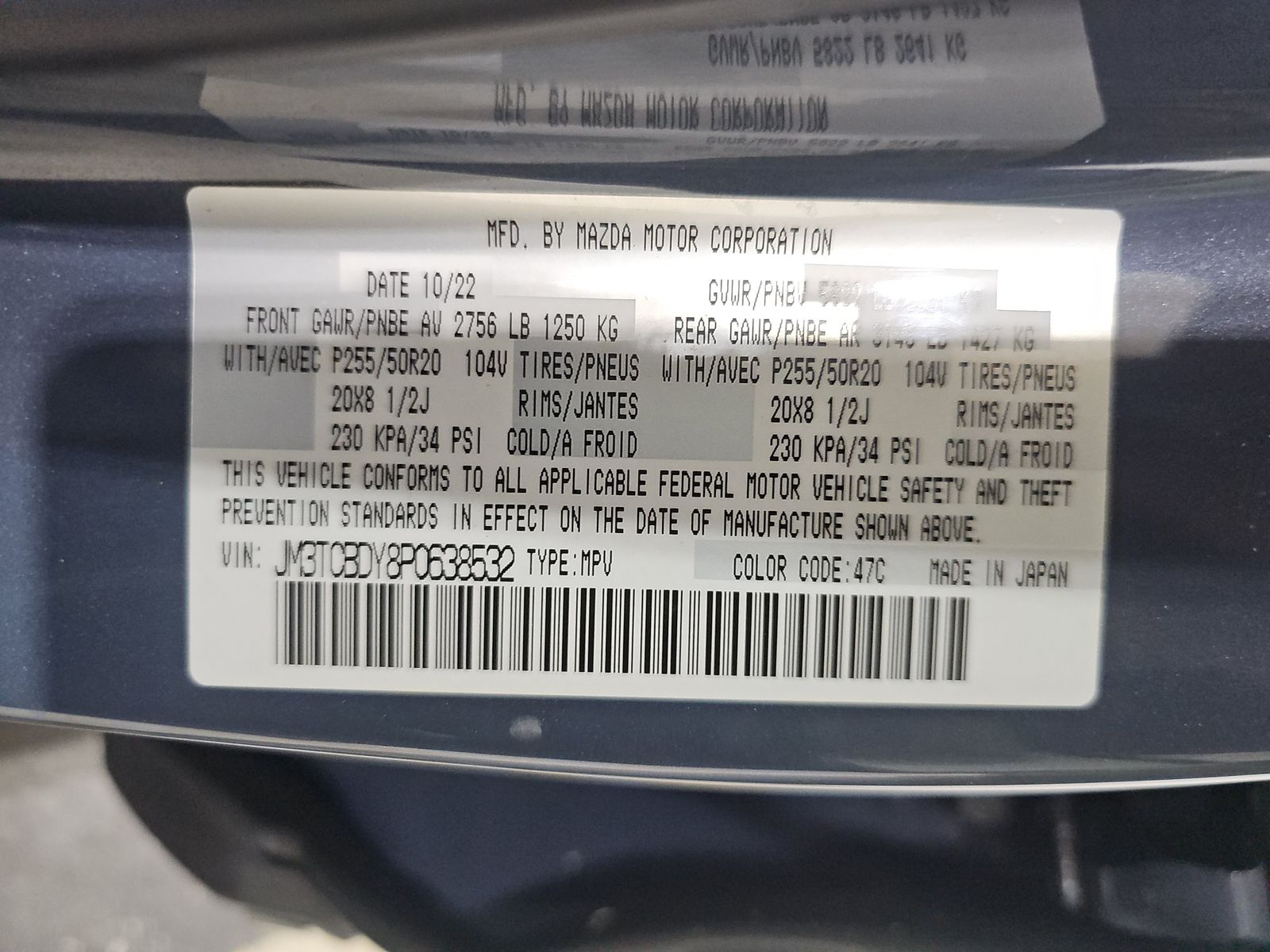 2023 MAZDA CX-9 Carbon Edition AWD