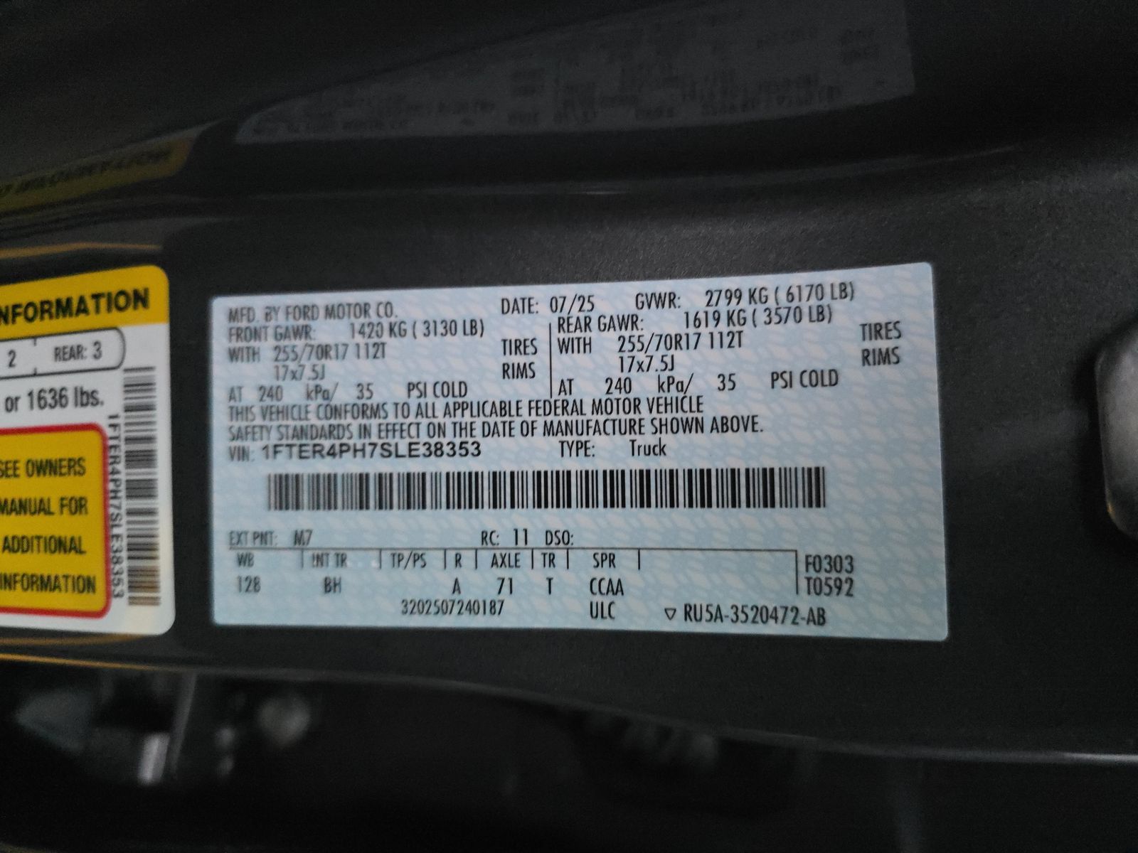 2025 Ford Ranger XL AWD