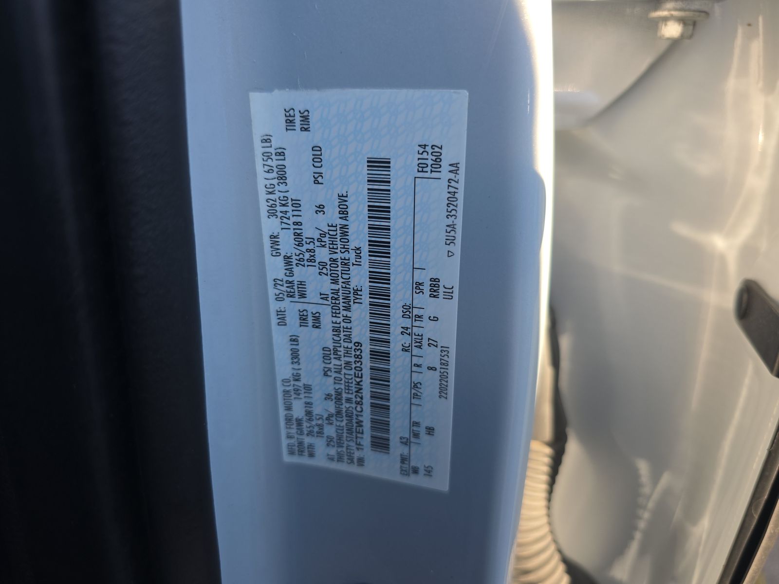 2022 Ford F-150 Lariat RWD