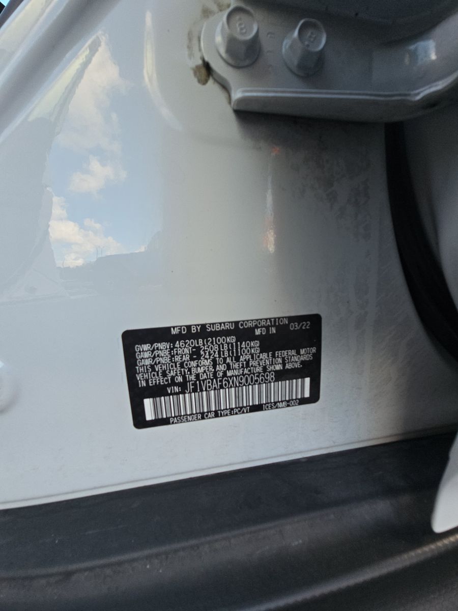 2022 Subaru WRX Premium AWD