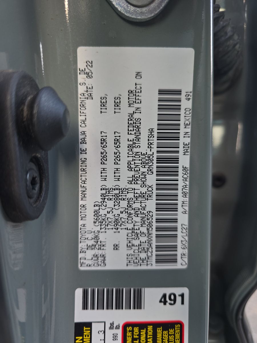 2022 Toyota Tacoma TRD Sport AWD