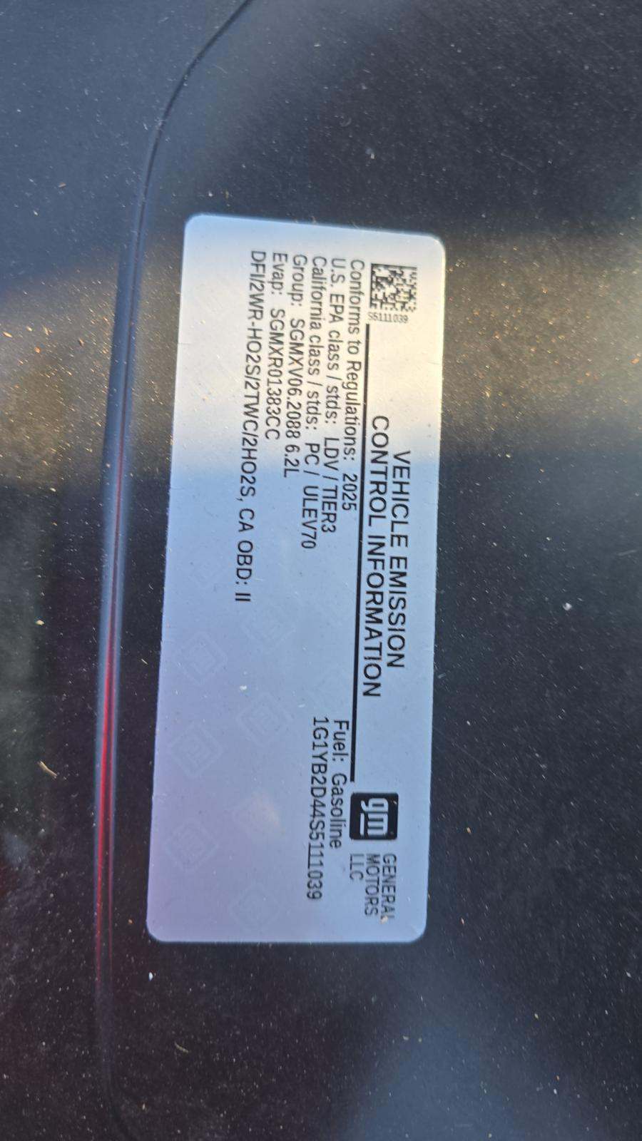 2025 Chevrolet Corvette Stingray RWD