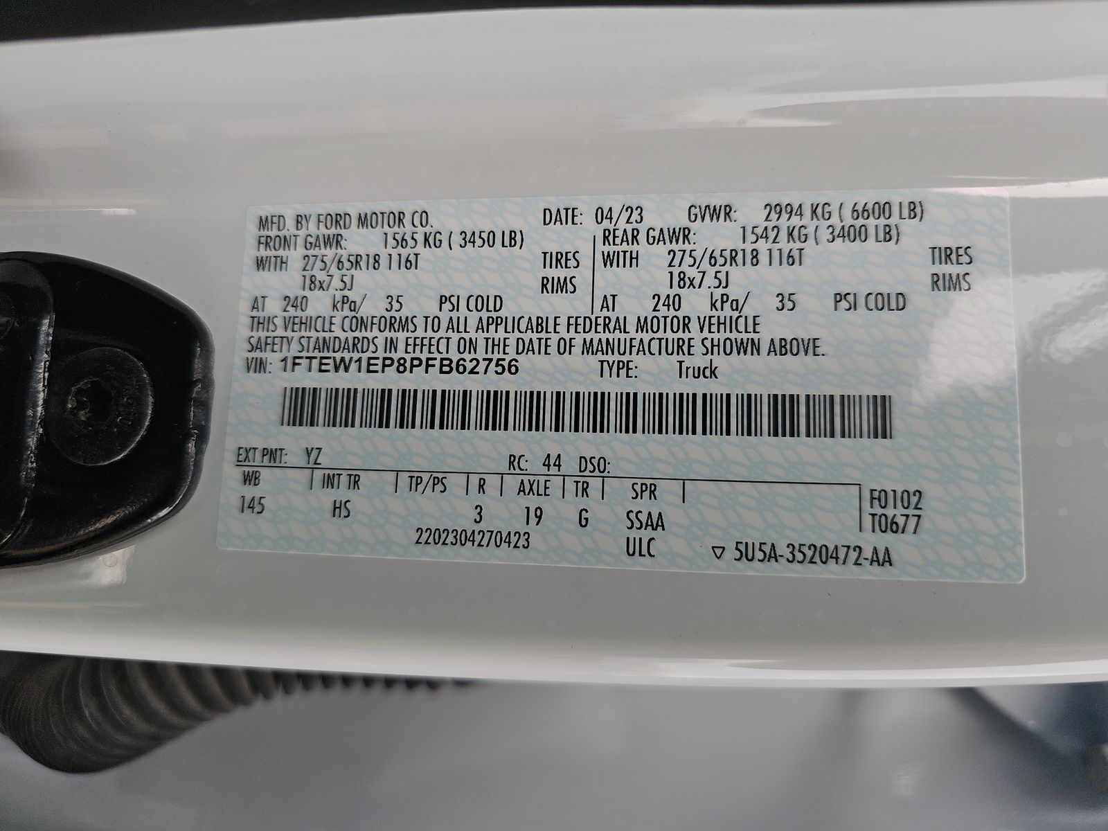 2023 Ford F-150 Lariat AWD