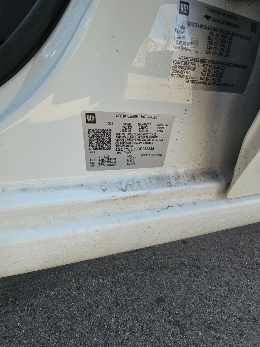 2024 Chevrolet Silverado 2500HD Work Truck AWD