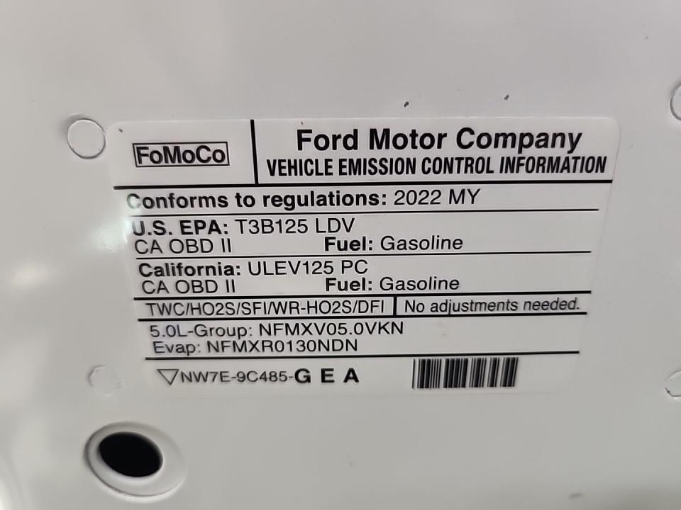 2022 Ford Mustang Mach 1 RWD