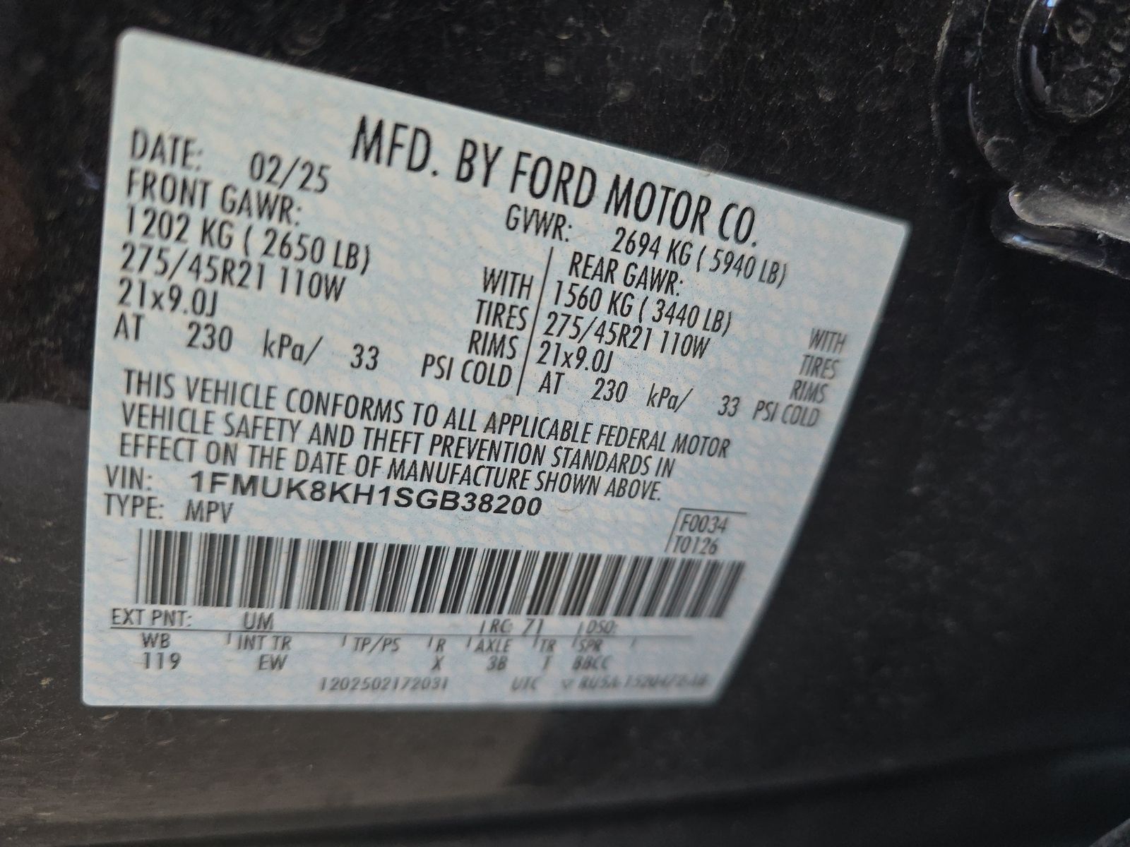 2025 Ford Explorer ST-Line AWD