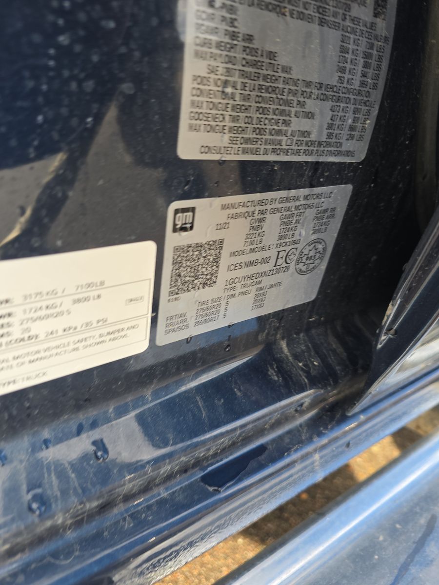 2022 Chevrolet Silverado 1500 High Country AWD