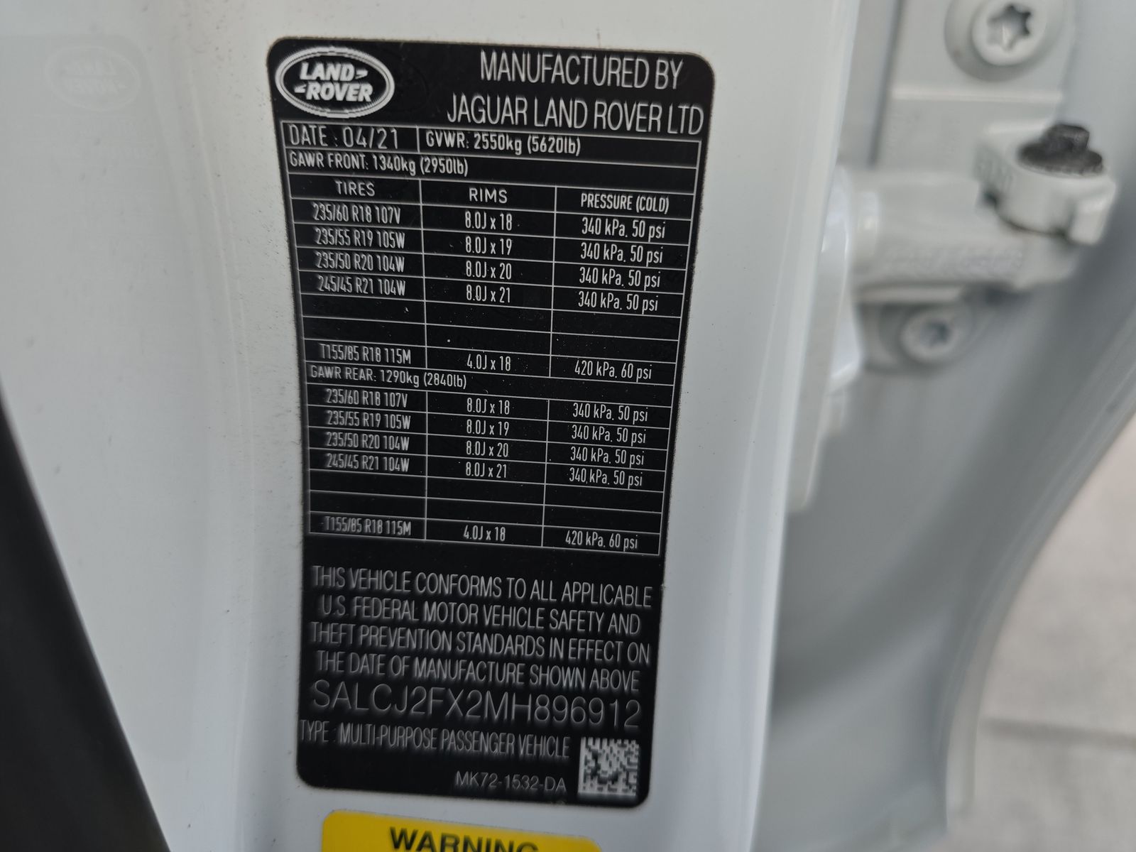 2021 Land Rover Discovery Sport S AWD