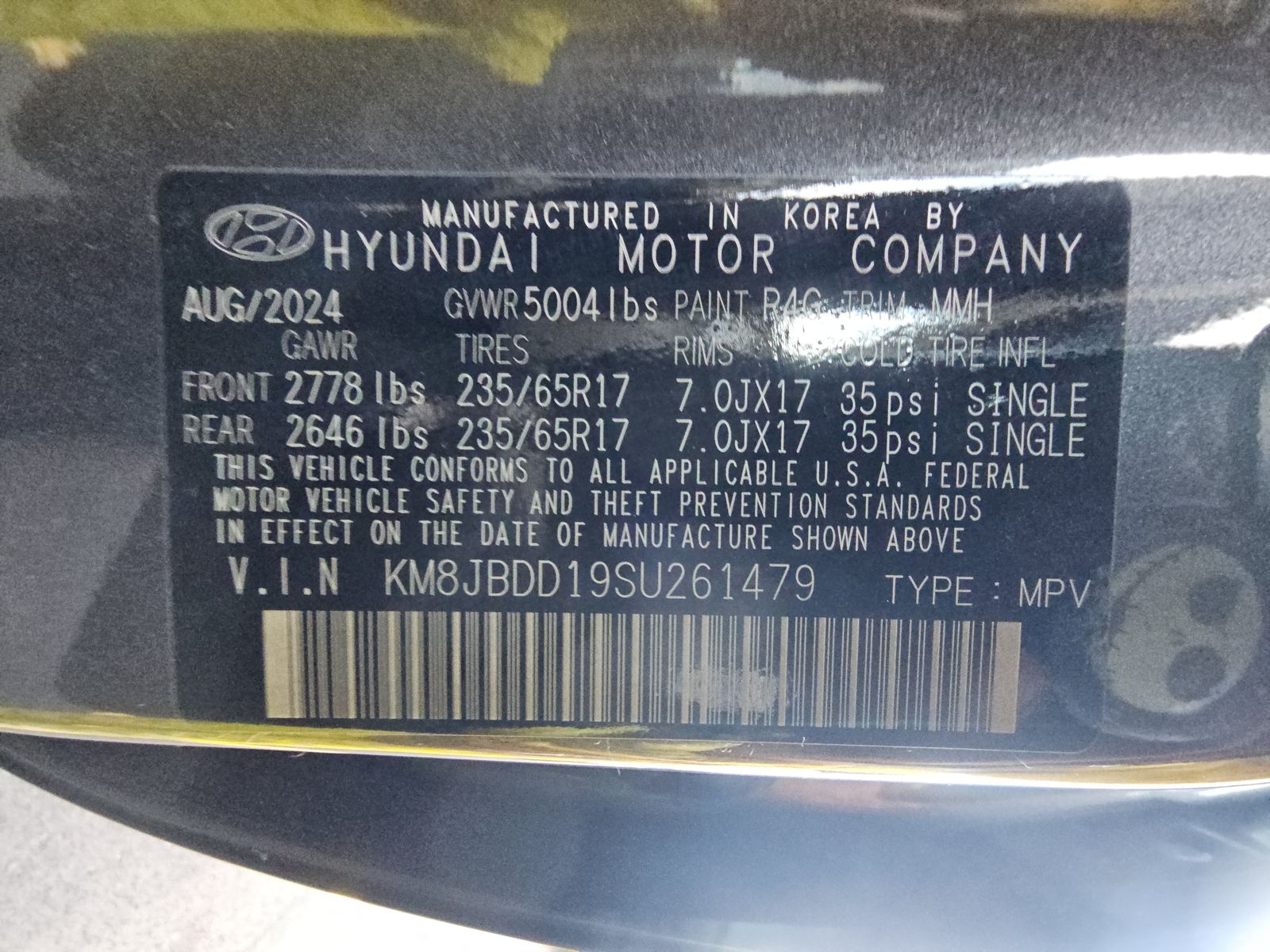 2025 Hyundai Tucson Hybrid Blue AWD