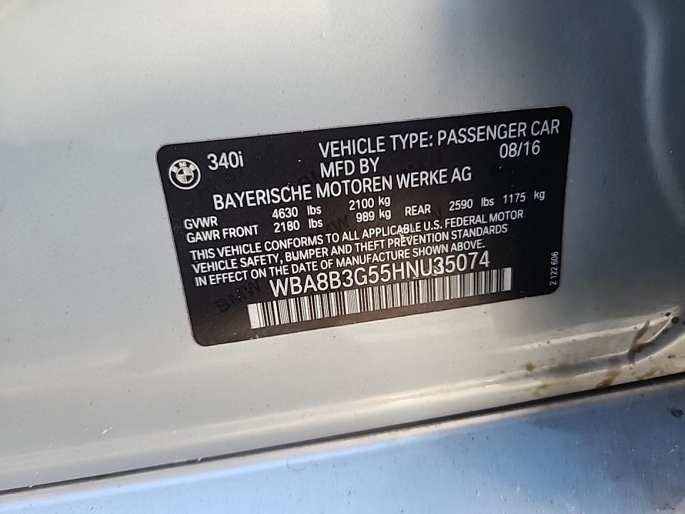 2017 BMW 3 Series 340i RWD