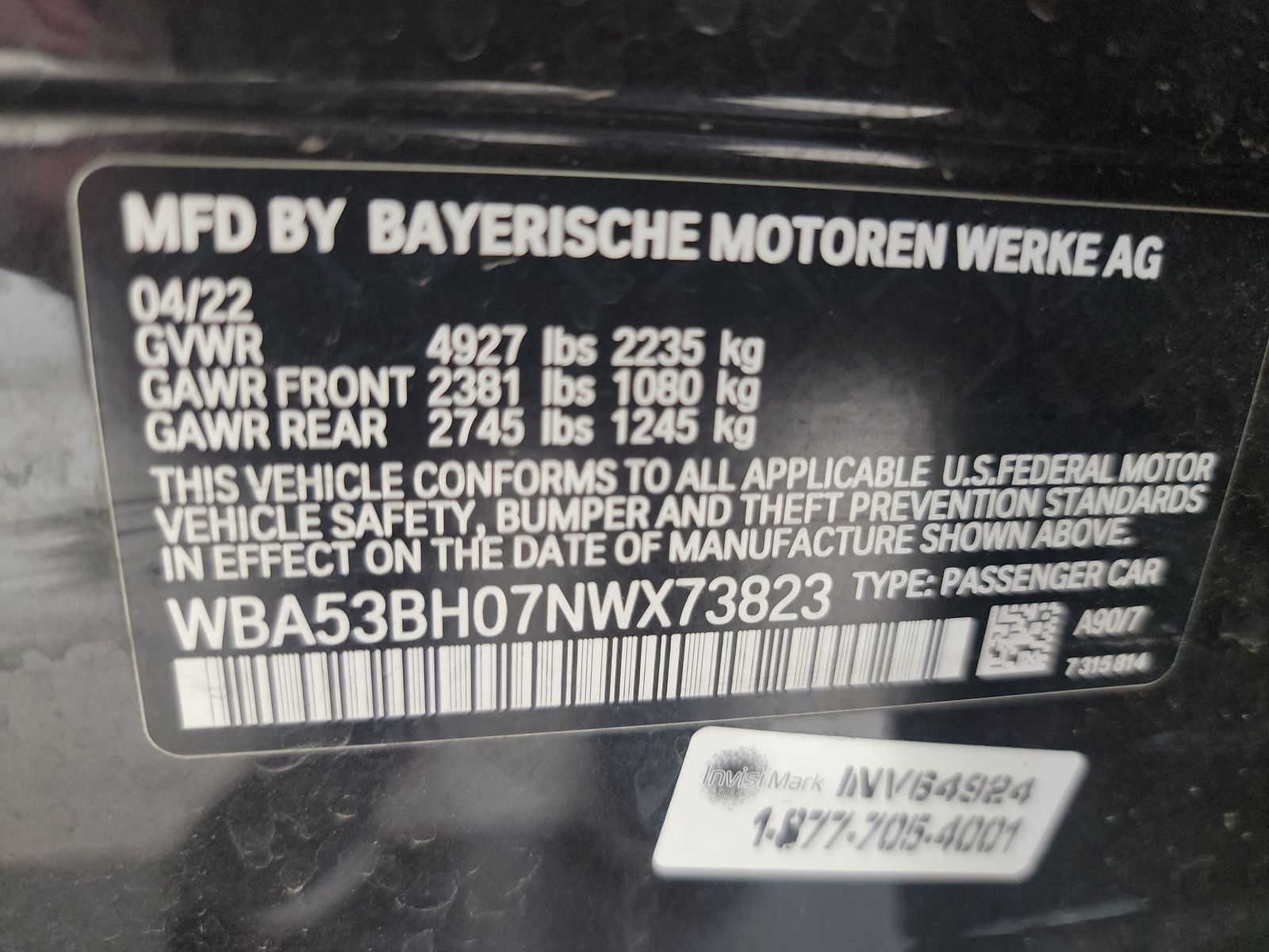 2022 BMW 5 Series 530i RWD