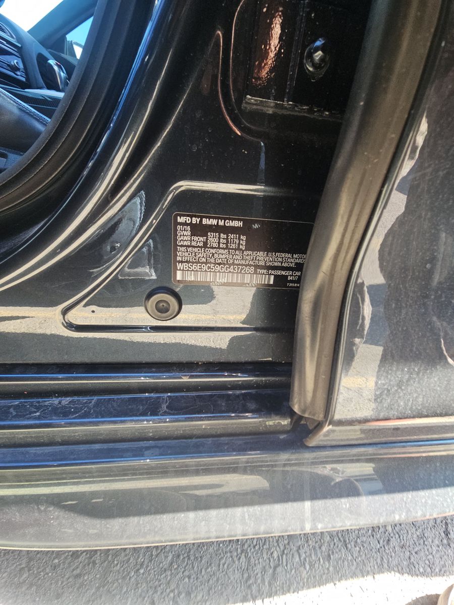 2016 BMW M6 Base RWD