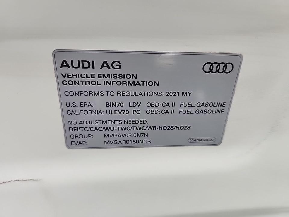 2021 Audi A6 Premium Plus AWD