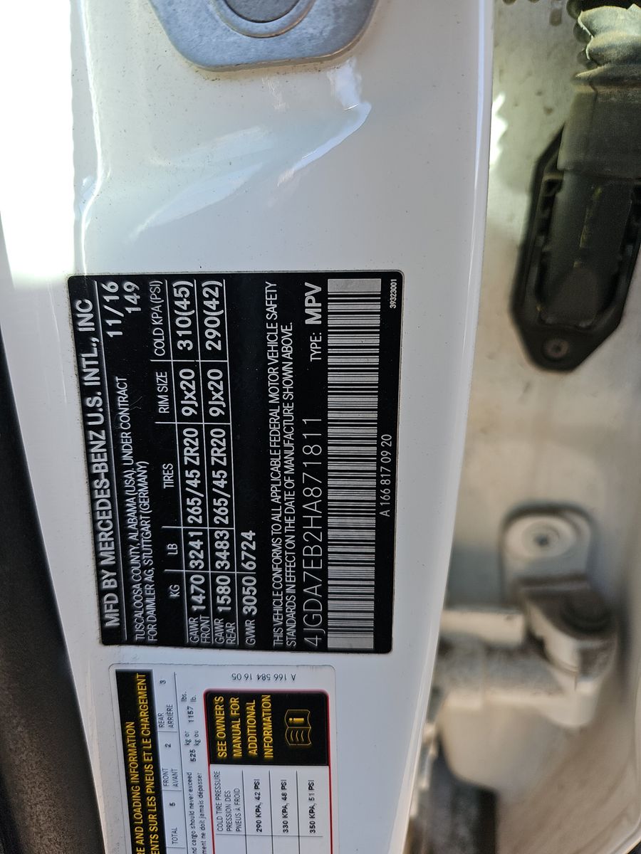 2017 Mercedes-Benz GLE AMG GLE 63 AWD