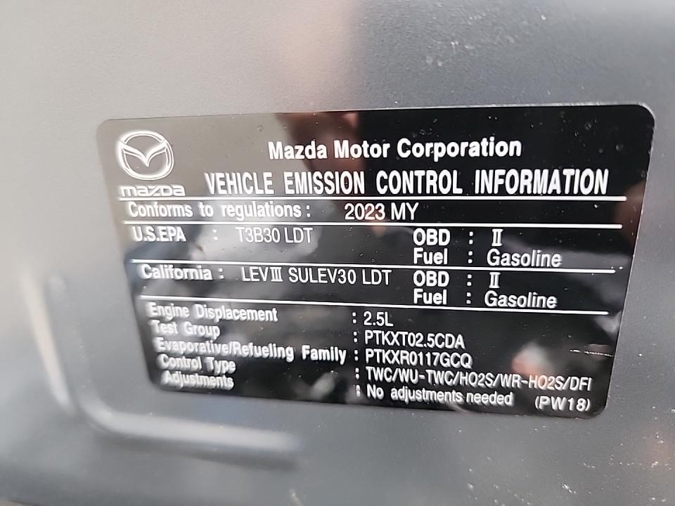 2023 MAZDA CX-5 2.5 S Carbon Edition AWD