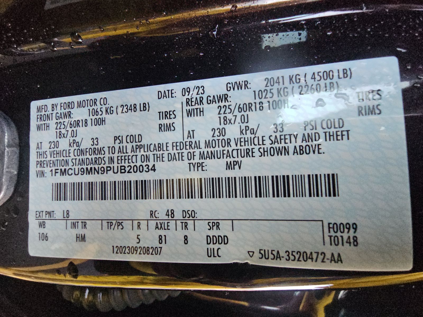 2023 Ford Escape ST-Line AWD