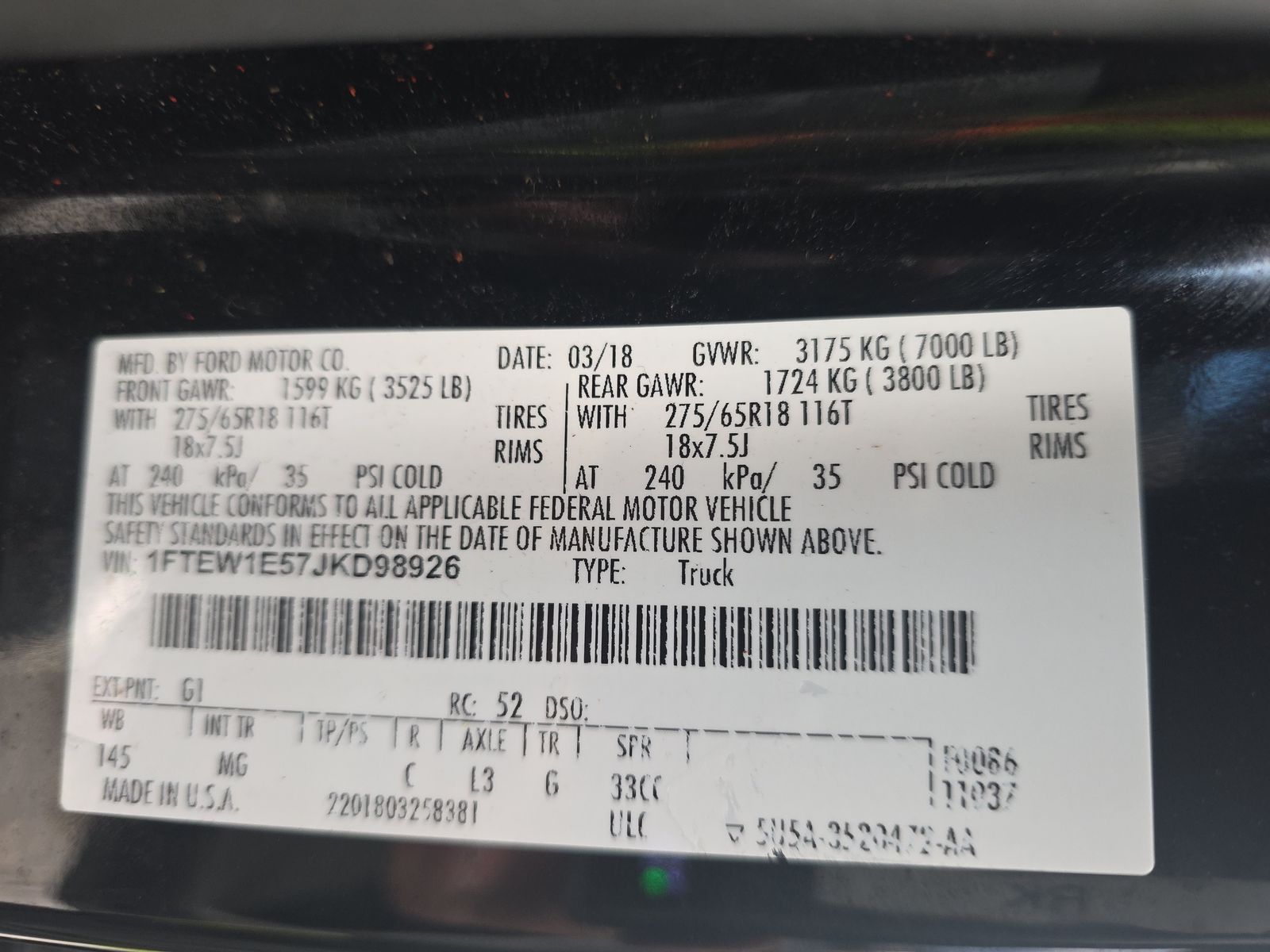 2018 Ford F-150 XLT AWD