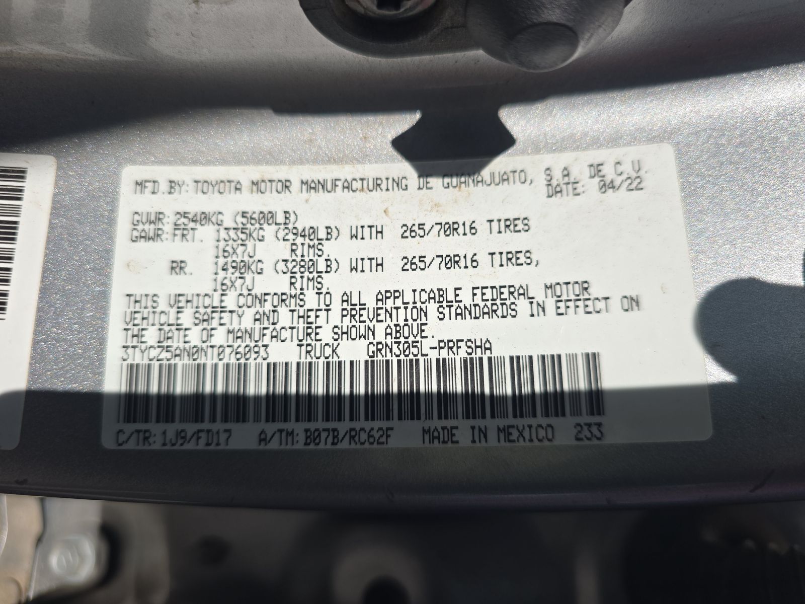 2022 Toyota Tacoma TRD Off-Road AWD