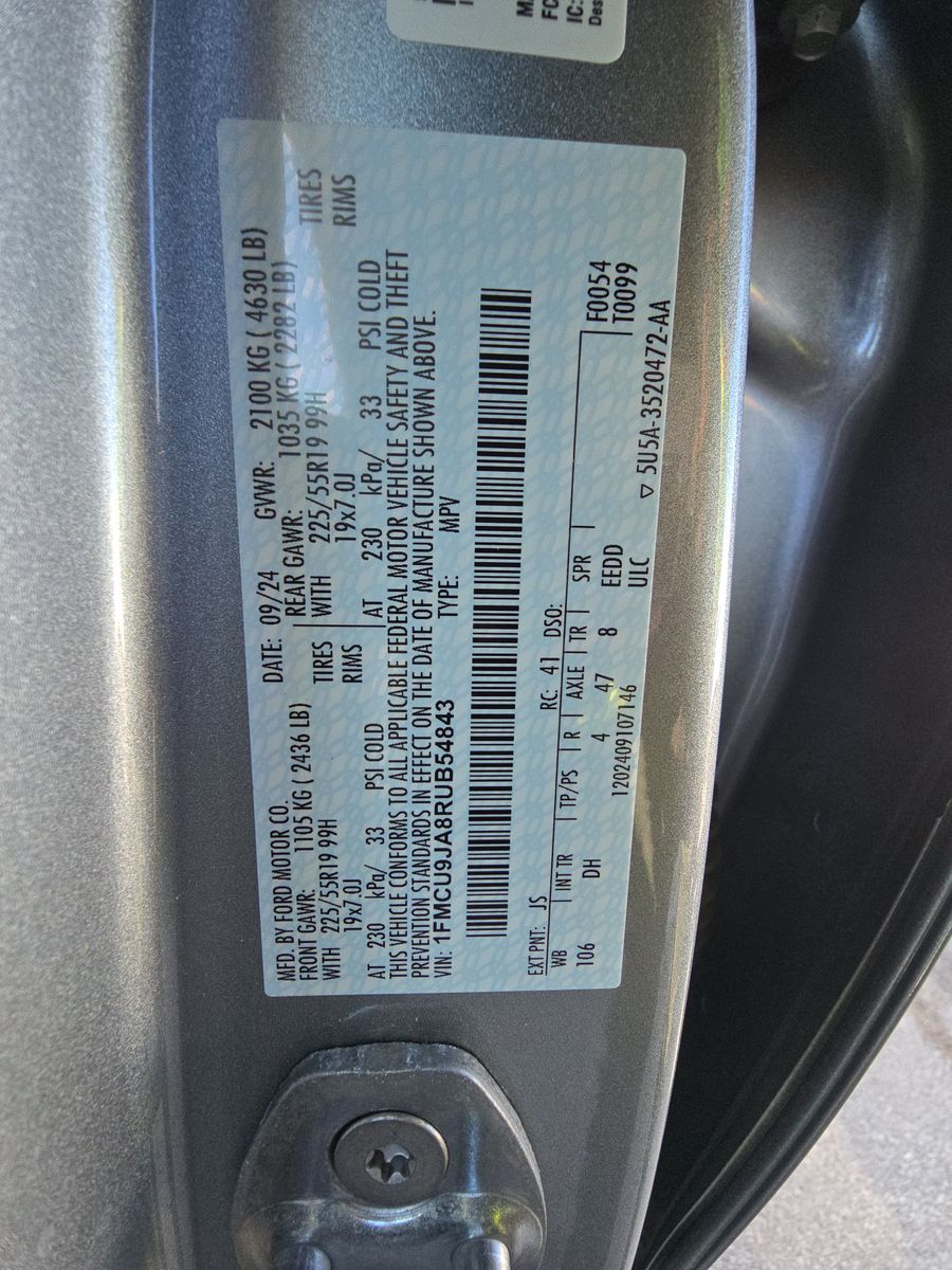 2024 Ford Escape Platinum AWD