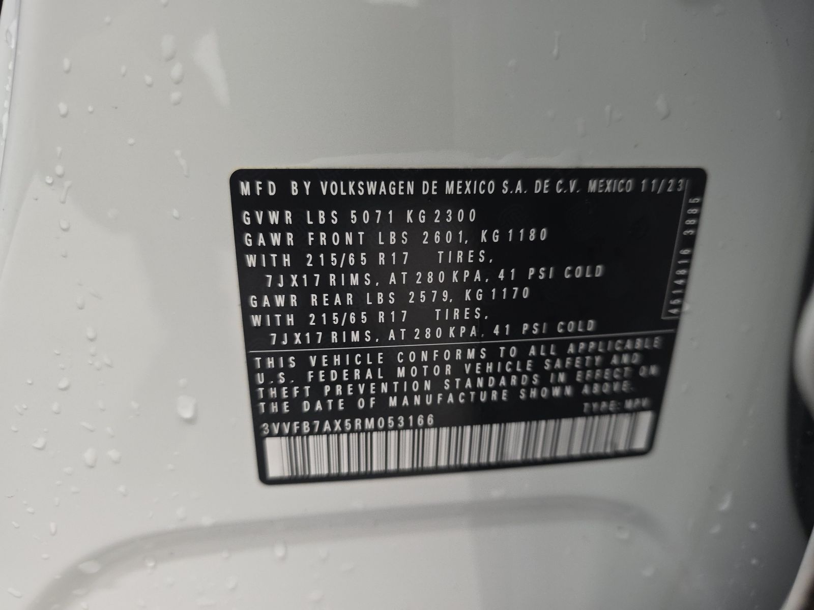 2024 Volkswagen Tiguan 2.0T S AWD