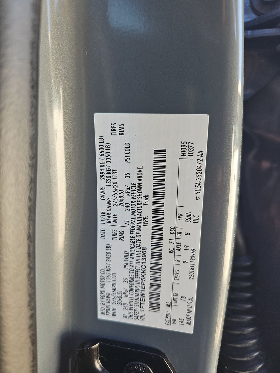 2019 Ford F-150 XLT AWD