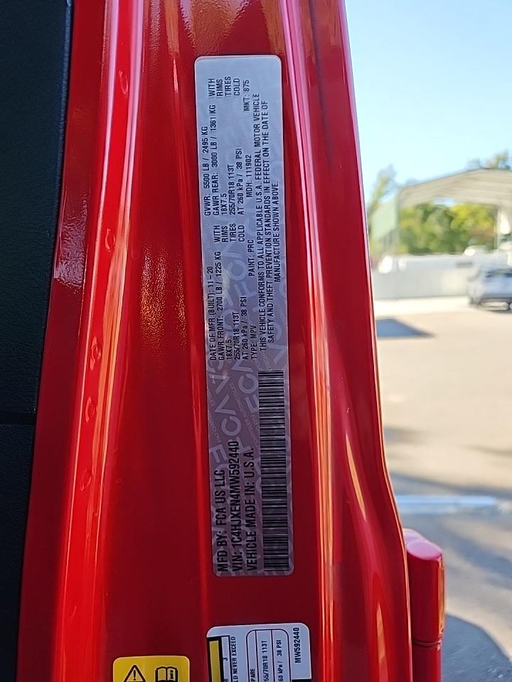 2021 Jeep Wrangler Unlimited Sahara AWD