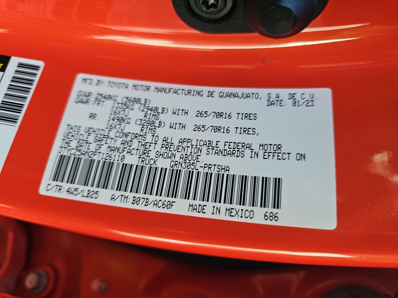 2023 Toyota Tacoma TRD Pro AWD