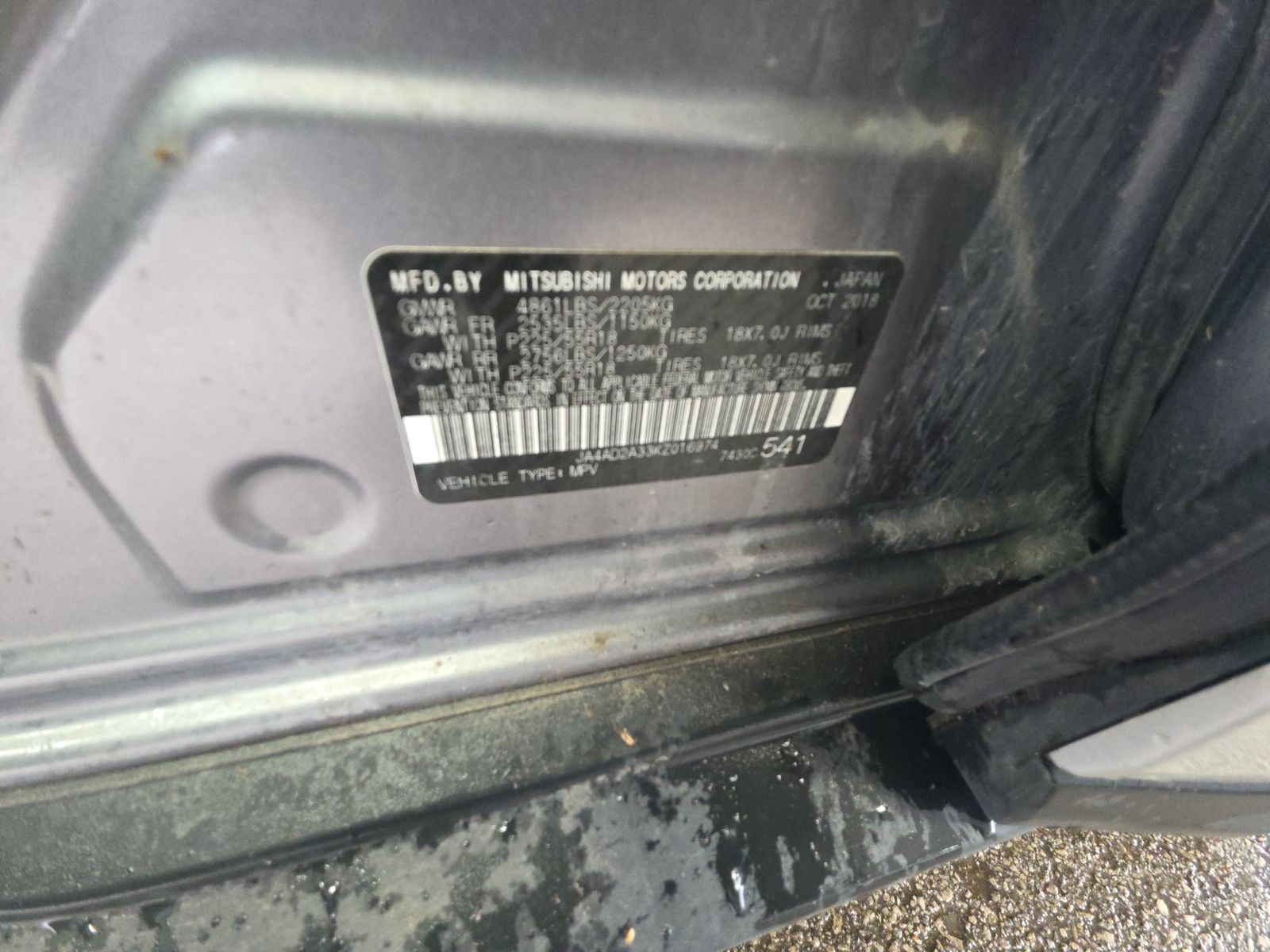 2019 Mitsubishi Outlander ES FWD