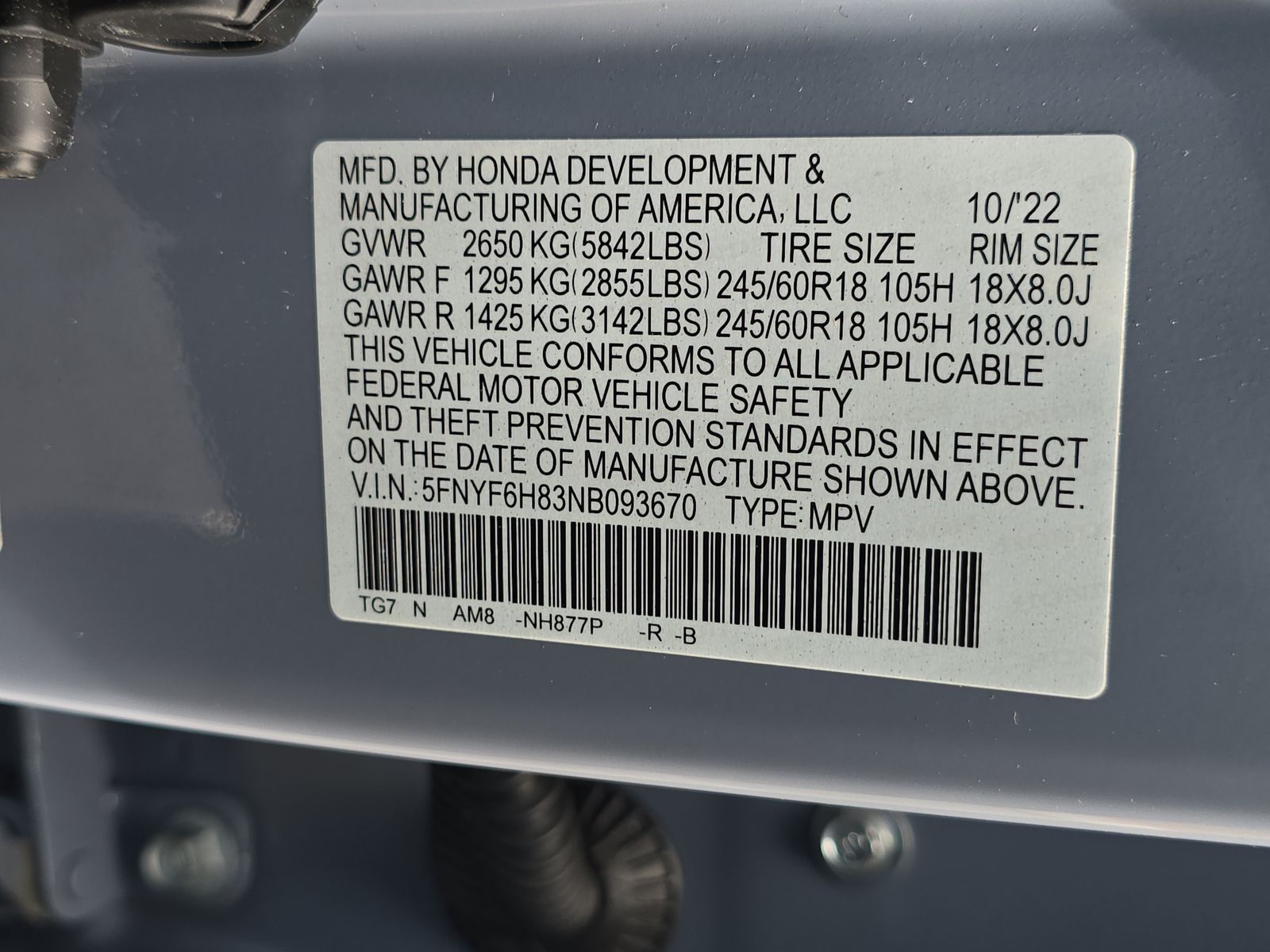 2022 Honda Pilot TrailSport AWD