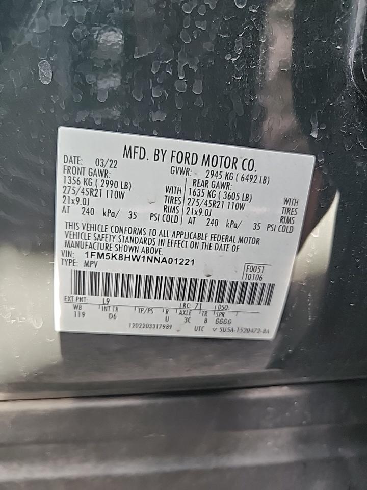 2022 Ford Explorer Hybrid Platinum AWD