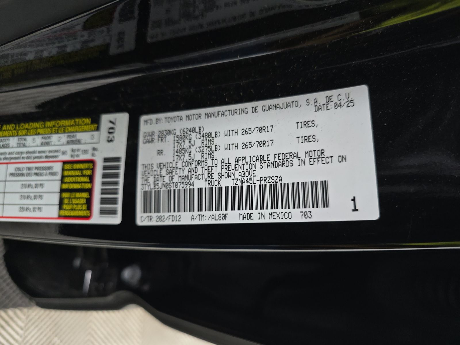 2025 Toyota Tacoma TRD Off-Road AWD