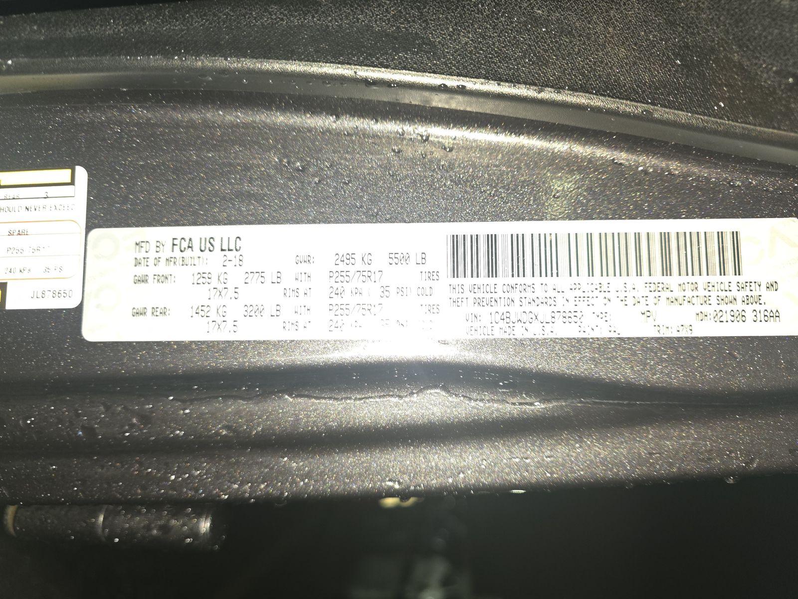 2018 Jeep Wrangler Unlimited Sport S AWD