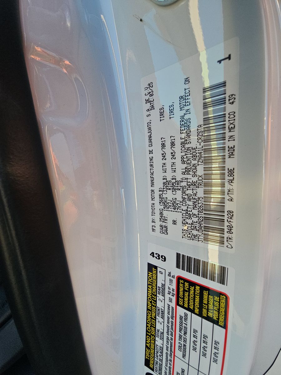 2025 Toyota Tacoma SR RWD