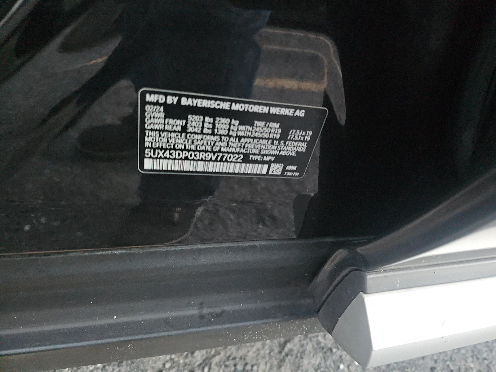 2024 BMW X3 sDrive30i RWD