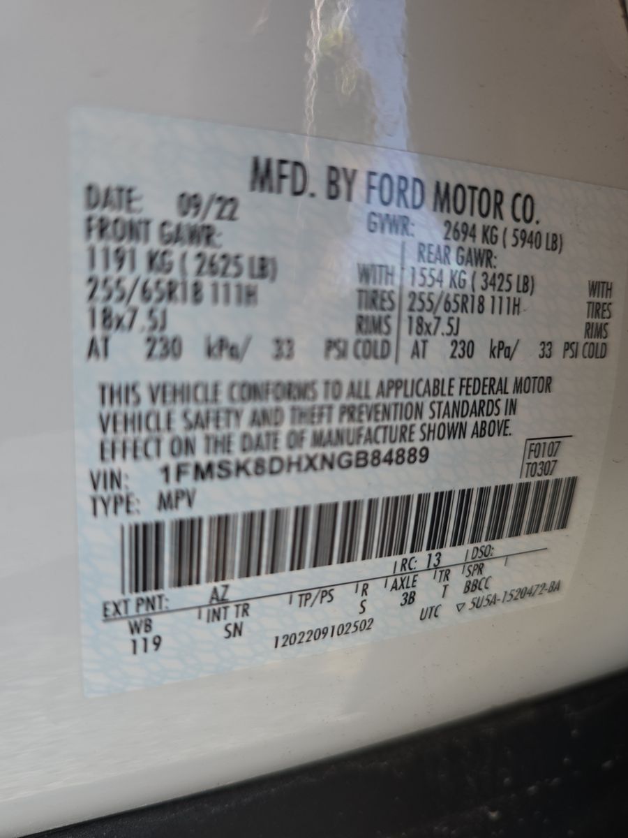 2022 Ford Explorer XLT AWD