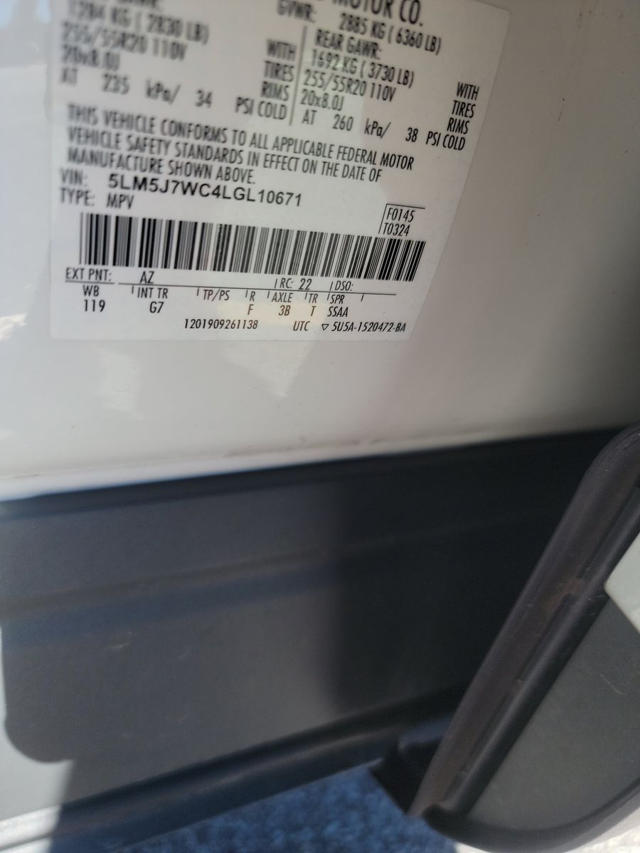 2020 Lincoln Aviator Reserve RWD