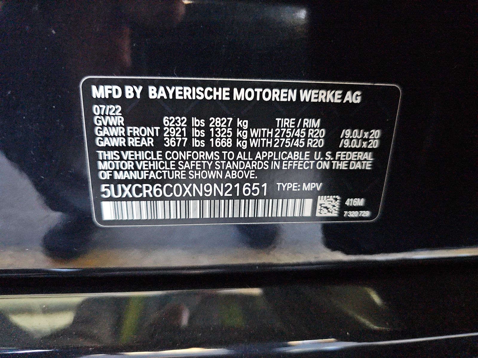 2022 BMW X5 xDrive40i AWD