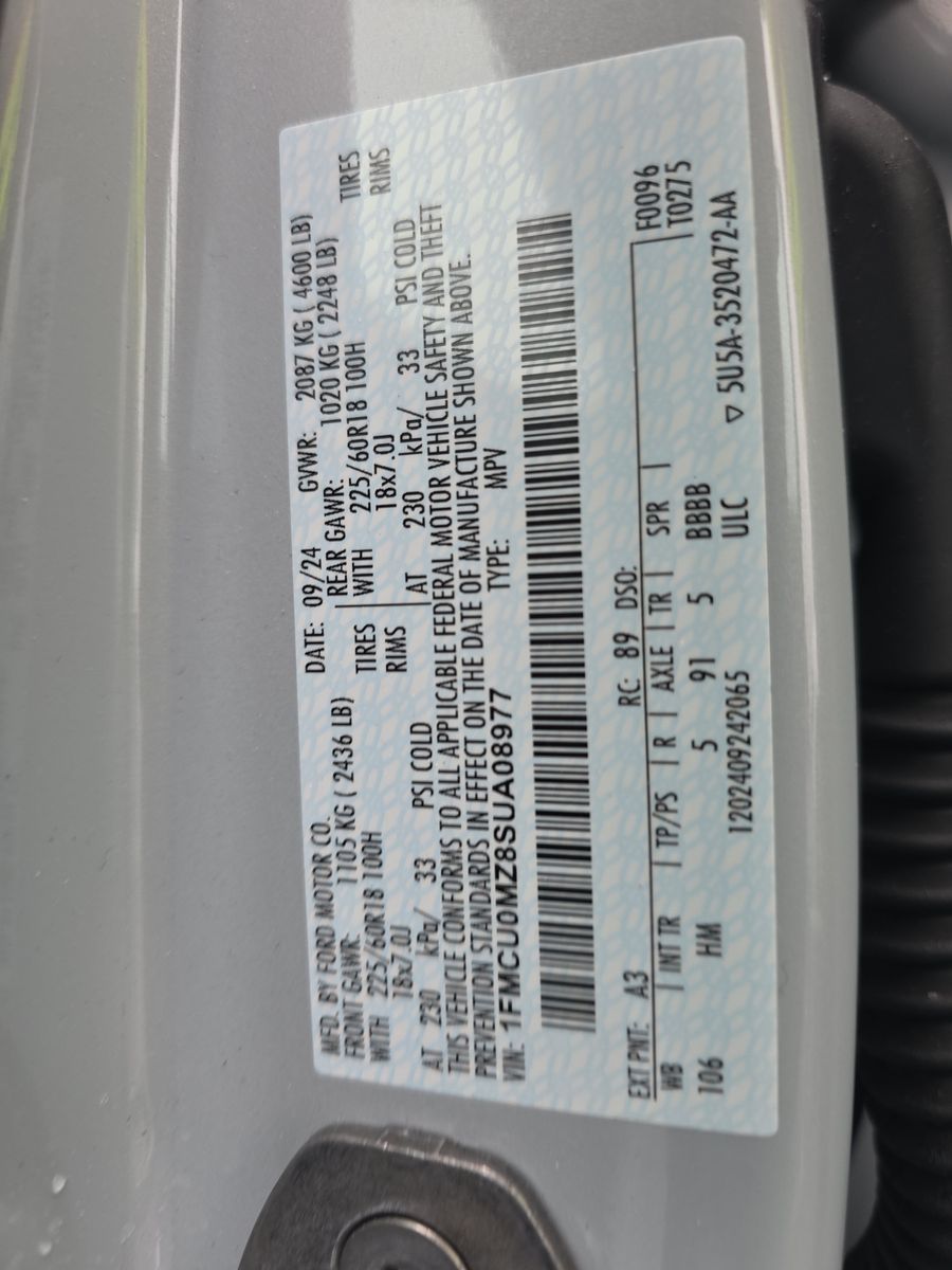 2025 Ford Escape Hybrid ST-Line FWD