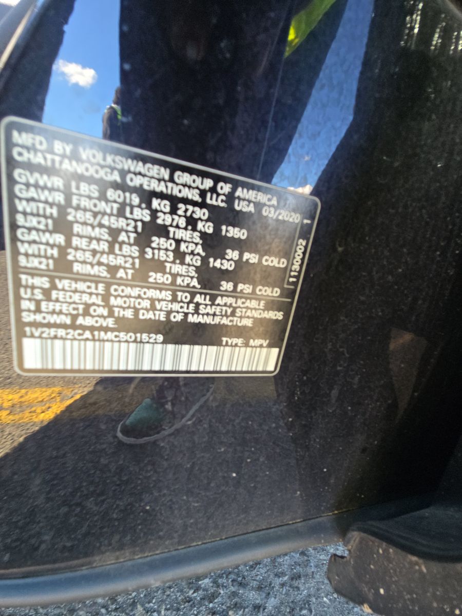 2021 Volkswagen Atlas 3.6L SEL Premium R-Line AWD